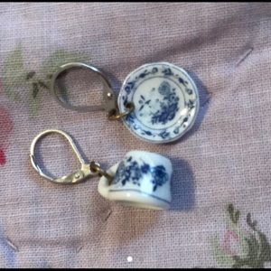 metal earrings. not water safe